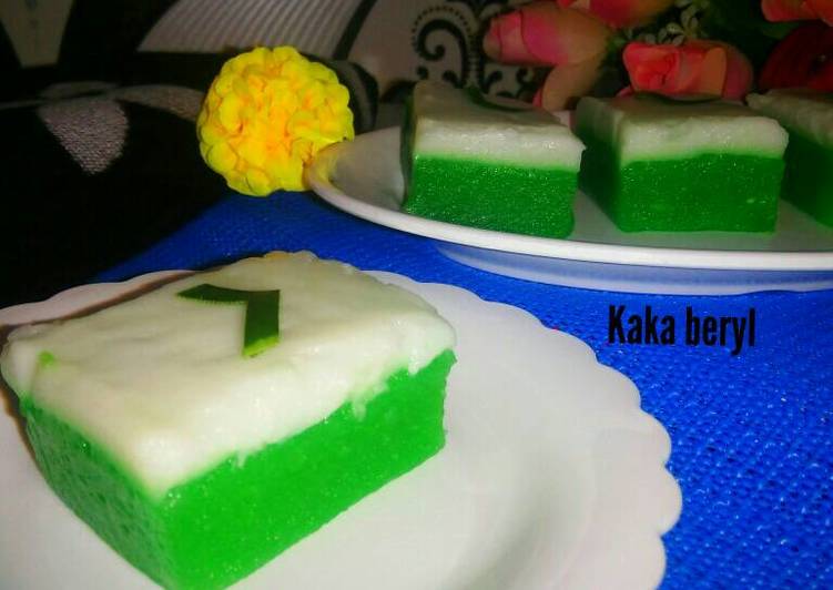 Talam Singkong aroma pandan