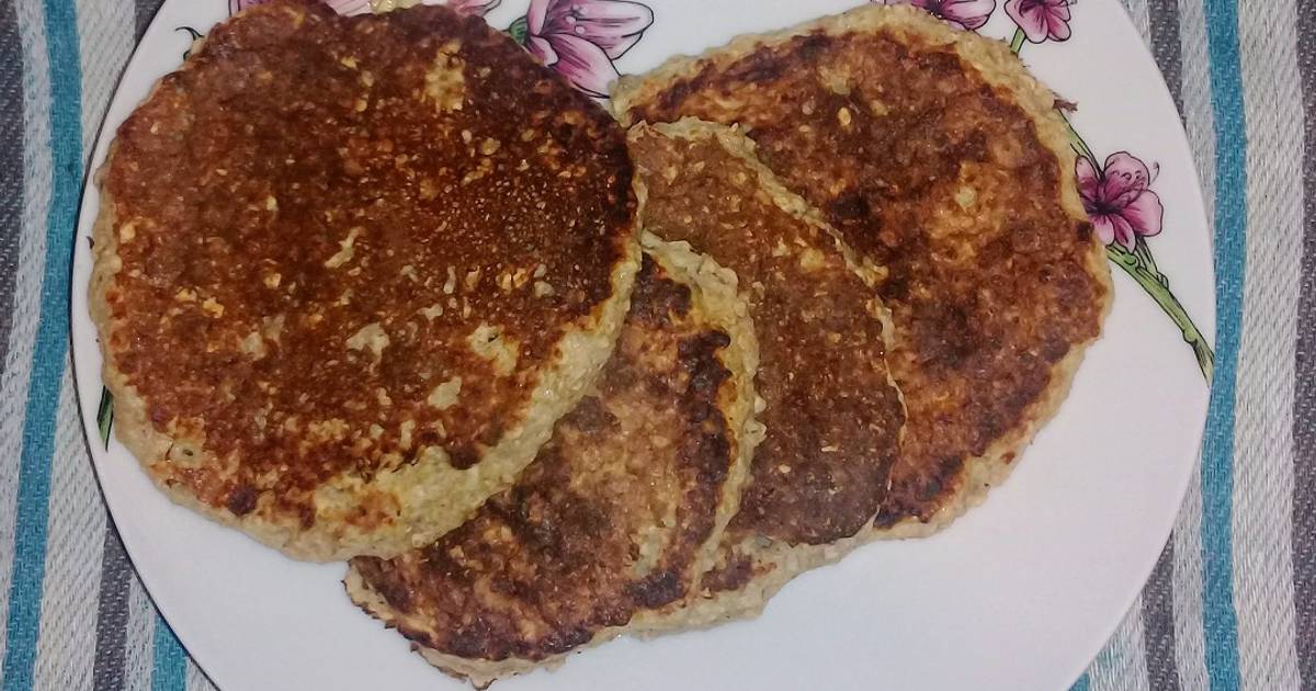 Panqueques/tortillas de avena y plátano Receta de Karen Bernal Cookpad