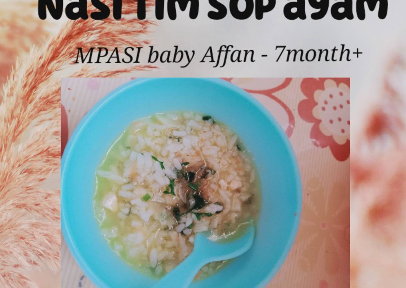 Nasi Tim SOP ayam MPASI