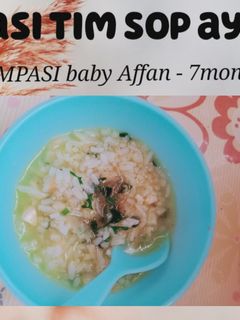 Foto resep Nasi Tim SOP ayam MPASI