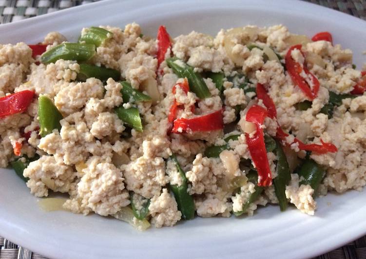 Buncis masak tahu berontak