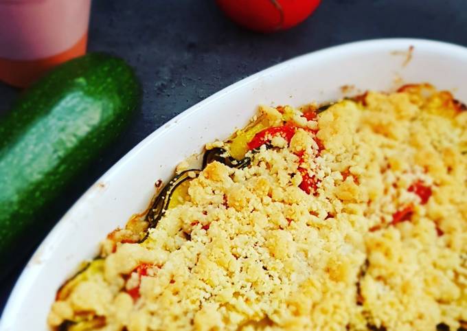 °Crumble courgettes-tomates°