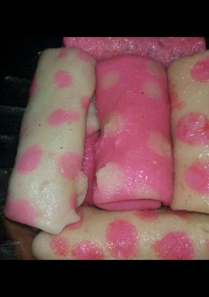Foto resep Dadar gulung polkadot isi unti