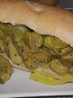 Una foto de Bocadillo de champiñones al curry(vegano)