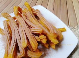 Foto resep Churros ubi kuning (3 bahan saja)
