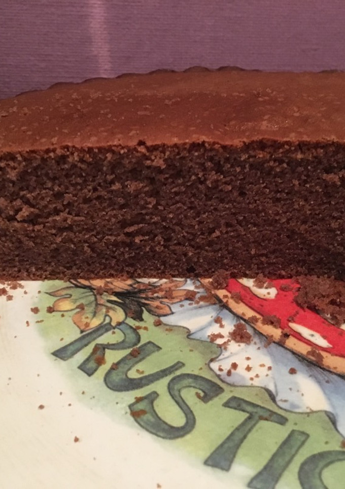 Una foto de Bizcocho de chocolate sin gluten