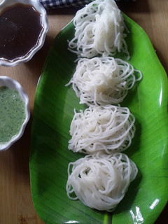 A picture of Idiyappam.