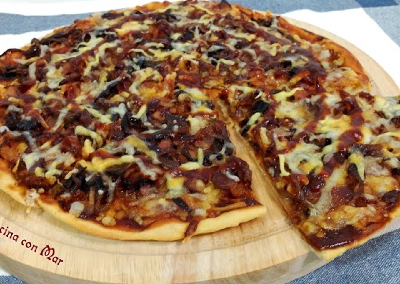 Pizza bacon crispy