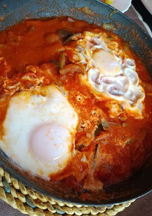 Una foto de Huevos al plato