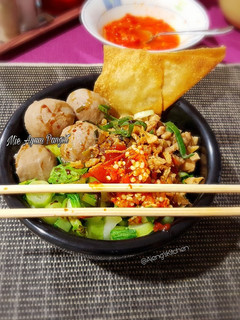 Foto resep Mie Ayam Pangsit bakso, kumplit