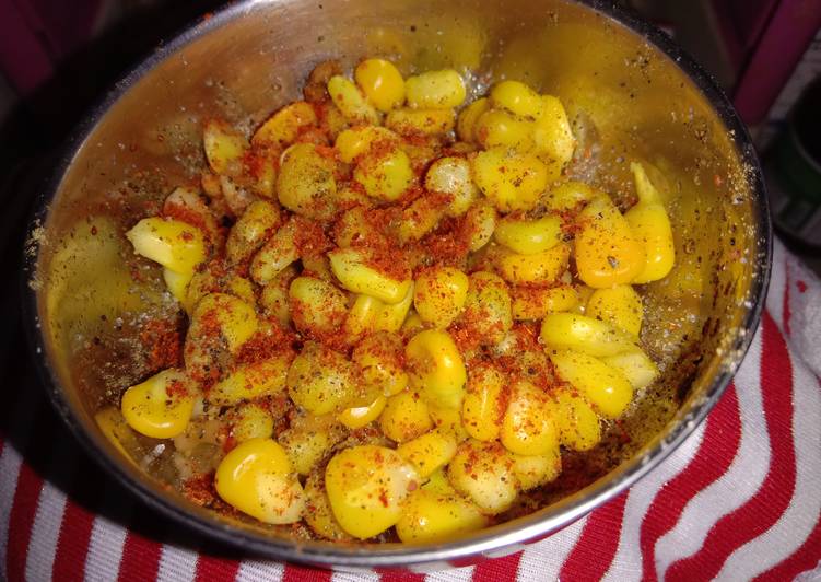 How to Prepare Quick Masala Sweet corns