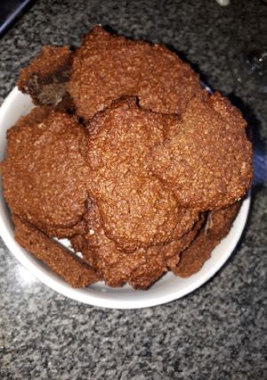 Una foto de Galletas de mantequilla de maní y salvado de avena