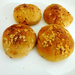 A picture of Oats and wheat flour Mini Burgar bun with stuffed vegitables.
