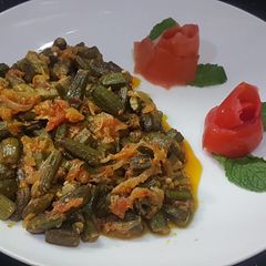 A picture of Bhindi masala karahi.