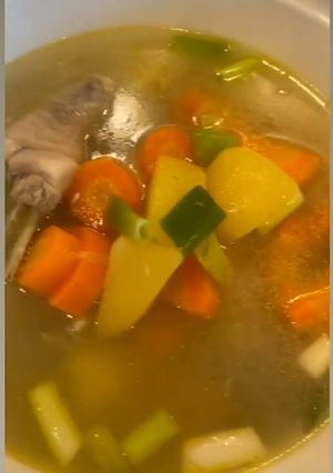 Foto resep Sup ayam kampung ala bunda Ash