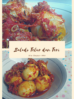 Foto resep Balado telur dan teri