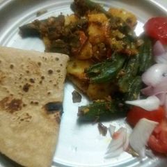 A picture of Masaledar chatpati aloo bhindi.