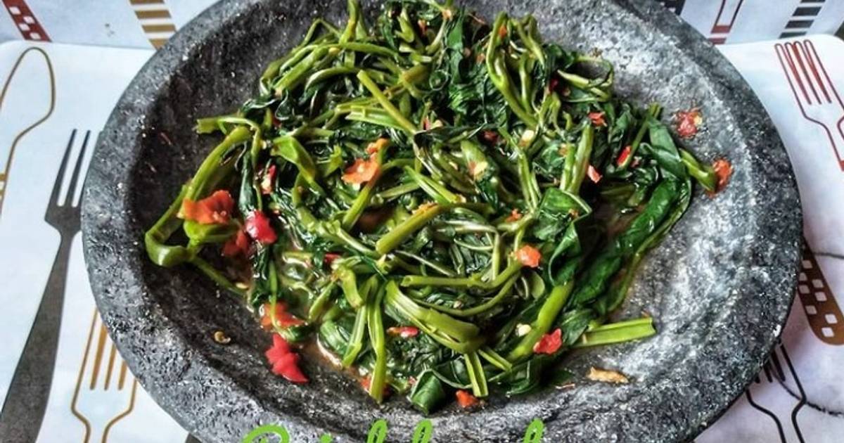 525 resep rujak kangkung enak dan sederhana ala rumahan - Cookpad