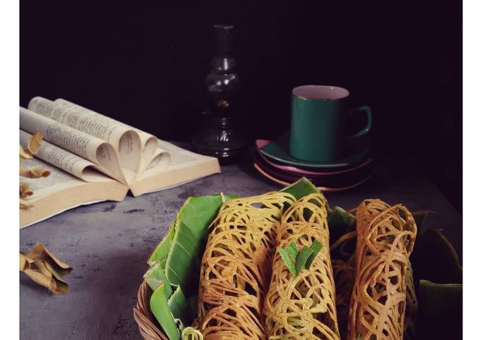 Standar Bagaimana cara buat Kue Jaring Greentea dijamin sedap