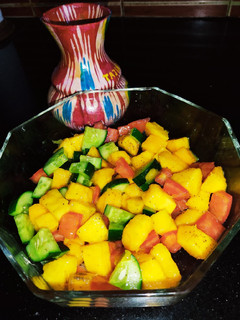 A picture of Three Colour Mango Salsa.