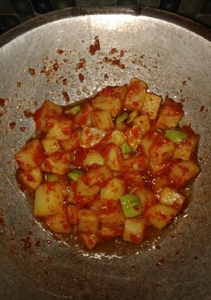 Foto resep Sambal goreng kentang pete