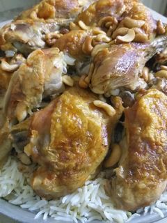 صورة لوصفة دجاج مع الأرز 💞💞