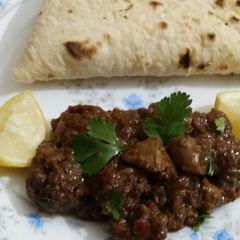 A picture of Tawa fry Kaleji.