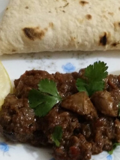 A picture of Tawa fry Kaleji.