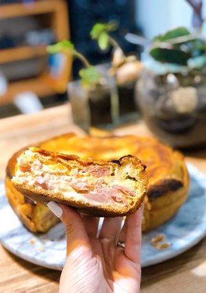 Una foto de Tarta de Jamón y queso