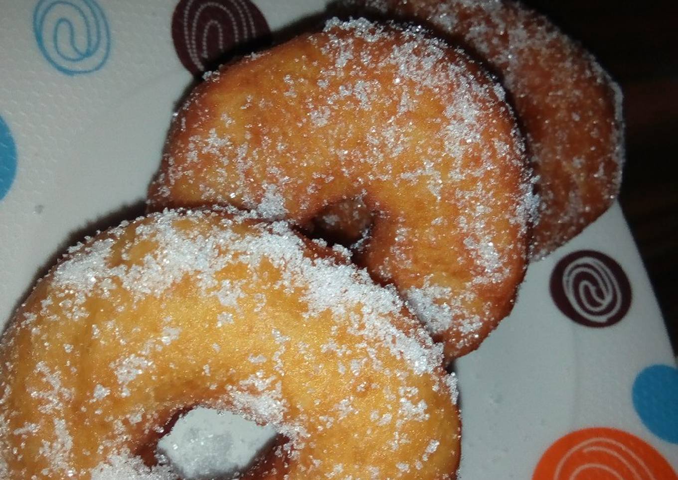 Sugar coated doughnut