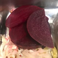 A picture of Savory Pickled Beets.