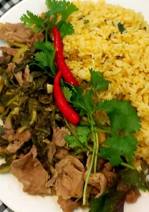 Hình của món Cơm rang dưa bò.