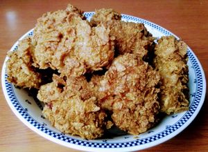 Una foto de Pollo estilo KFC