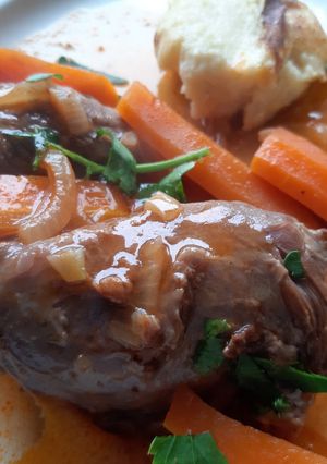 Une photo de Joues de porc à l'orange