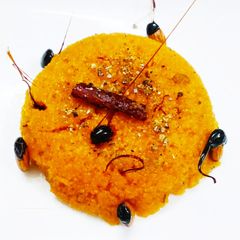 A picture of Kesari bath.