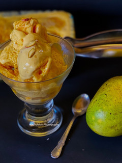 A picture of Mango Ice-cream.