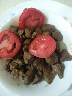 A picture of Fried liver.