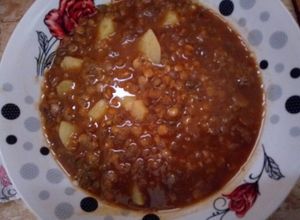 صورة لوصفة شوربة العدس