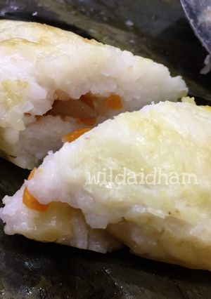 Foto resep Lontong isi sayur Rice Cooker
