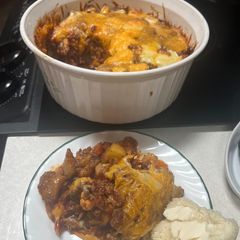 A picture of Beef n Potato Casserole.