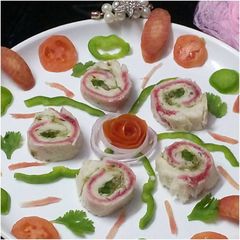 A picture of Pinwheel sandwich.