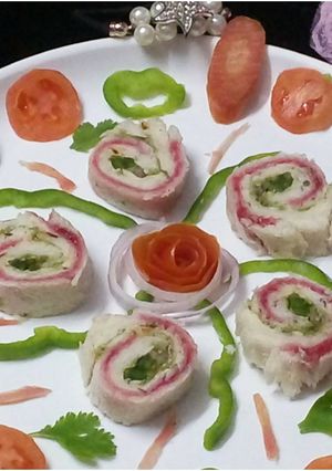 A picture of Pinwheel sandwich.
