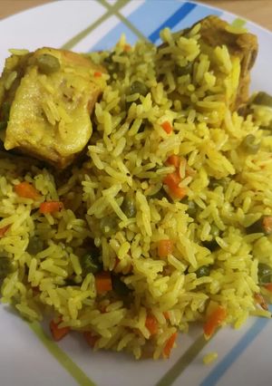 Una foto de Arroz con chancho