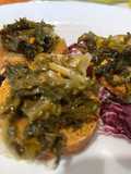 Bruschette con Cicoria Fritta di Campo