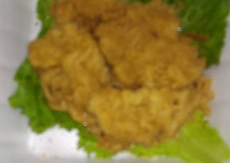 How to Cook Delicious Spagheti breast chicken crispy