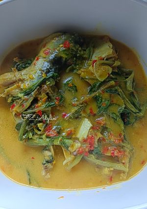 Gambar Patin Tempoyak Kangkung