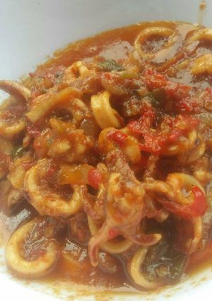 Foto resep Cumi balado pedas
