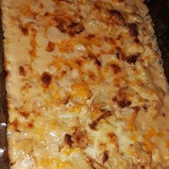 A picture of Cauliflower Mac and Cheese.
