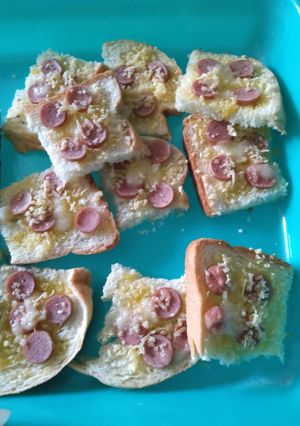 Foto resep Pizza garing roti tawar