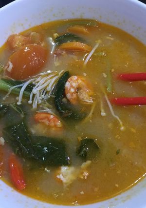 Foto resep Tomyam enoki udang